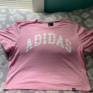 Adidas | Pink cropped T